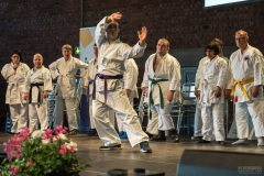 Die Teilnehmer der Päd-Ka Karateka des Turnverein Ludweiler e.V. auf der InkluSaar 2024 in Dilligen