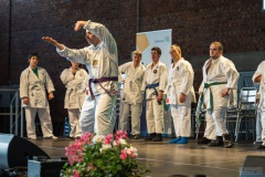 Die Teilnehmer der Päd-Ka Karateka des Turnverein Ludweiler e.V. auf der InkluSaar 2024 in Dilligen