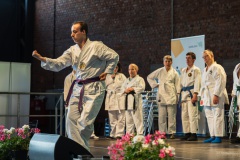 Die Teilnehmer der Päd-Ka Karateka des Turnverein Ludweiler e.V. auf der InkluSaar 2024 in Dilligen