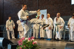 Die Teilnehmer der Päd-Ka Karateka des Turnverein Ludweiler e.V. auf der InkluSaar 2024 in Dilligen