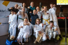 Die Teilnehmer der Päd-Ka Karateka des Turnverein Ludweiler e.V. auf der InkluSaar 2024 in Dilligen