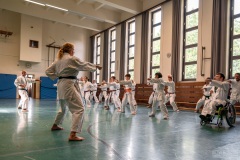 Inklusion im Päd-Ka Training: Hier kommen die anderen Karatekas zu uns.