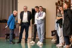 Stefan Louis, Patrick Waldraff und Reinhold Jost zu Besuch beim Päd-Ka